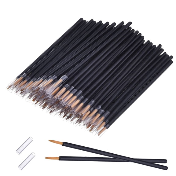 RAGUPEL 100Pcs Disposable Eyeliner Brush Eyelash Serum Brushes Eyeshadow Applicator Eye Lash Wands Makeup Tool Eyeshadow Brush