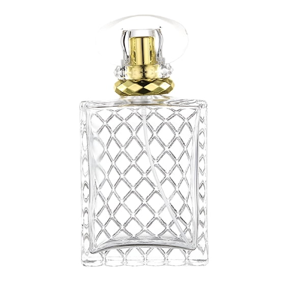 RAGUPEL 100ml Glass Square Perfume Bottle Perfume Atomizer Refillable Perfume Container