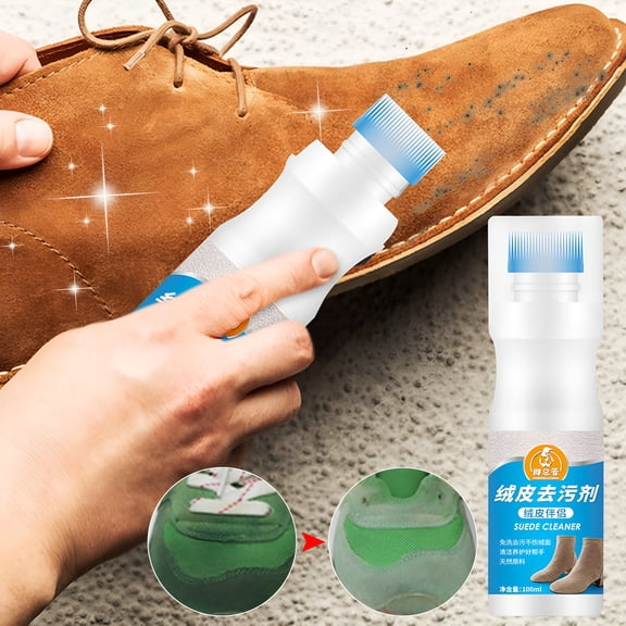 RAGUPEL 2026 New 100Ml Suede Leather Shoe Cleaner,Interior Cleaner,Leather Cleaner,Deep Cleans and Restores Leather Surfaces,Odorless Leather Cleaner for Car Interiors,Furniture,Boots