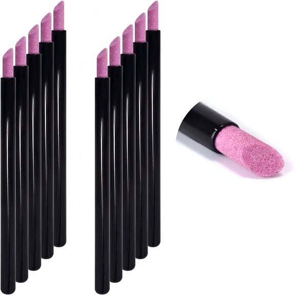 RAGUPEL 10Pcs Pumice Stone Nail File Cuticle Stone Pusher Nail Sanding Sticks Nail Art Pen Cuticle Remover Trimmer Buffer Manicure Tools for Household Beauty Salon Peeling Dead Skin Repairing