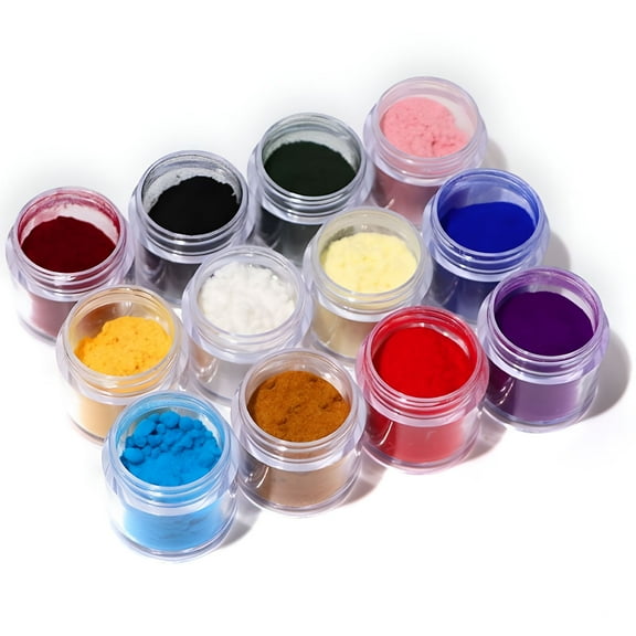 RAGUPEL 12 Jars Velvet Flocking Powder for Velvet Manicure Nail Art Polish Tips, 10g/Jar