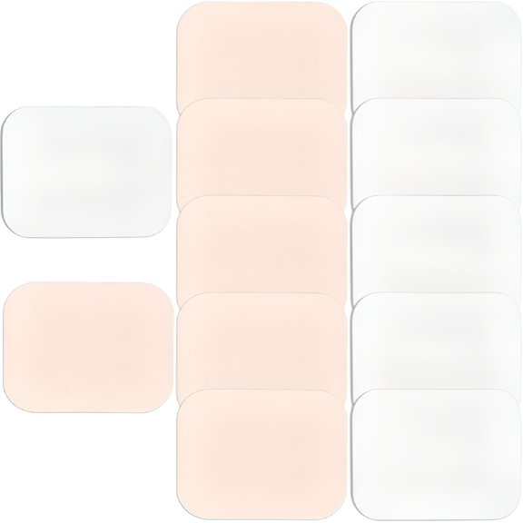RAGUPEL 12 Pack Square Makeup Sponges, Soft Foam Foundation Blender Facial Puff, Wet and Dry Dual Use Cosmetic Applicator for Liquid Cream Powder, Compact Beauty Tool for All Skin Types