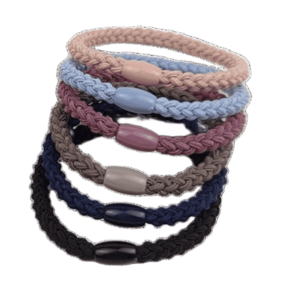 RAGUPEL 12Pcs Scrunchies,Classic Braided Design Silk Scrunchies,Versatile Basic Style Hair Accessories forWomen,Multicolor