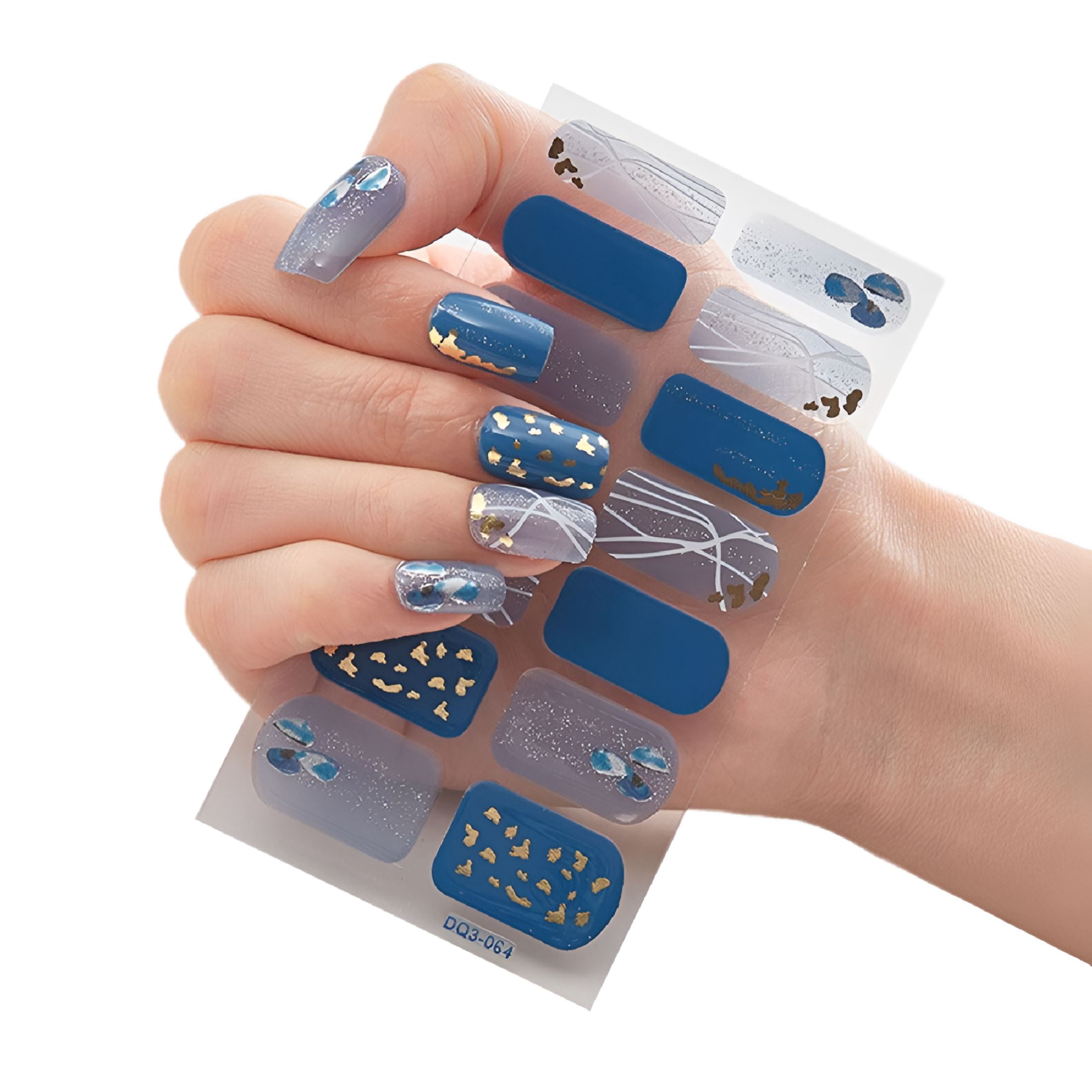 RAGUPEL 14PCS/Set Semi Cured Gel Nail Art Stickers UV Lamp Cover ...