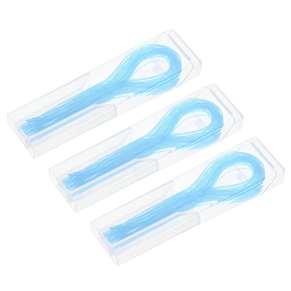 RAGUPEL 150 Pcs Nylon Floss Threaders, Flexible Dental Gum Cleaning Tools For Braces And Bridges, Portable Oral Hygiene Kit