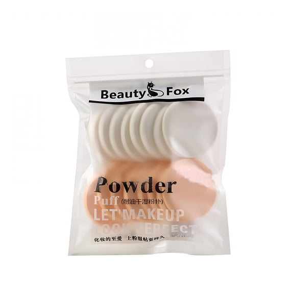 RAGUPEL 16-Pack Circular Makeup Sponges, 5.5cm Soft Powder Puffs for Wet & Dry Use, Face Foundation & Cream Applicators