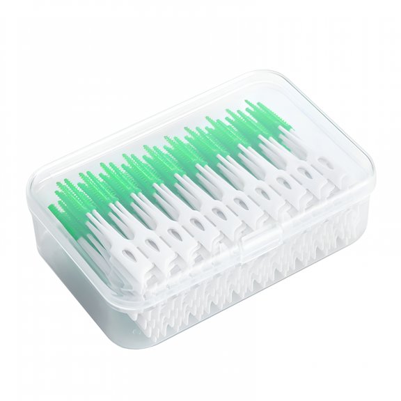 RAGUPEL 160 Pcs Flossers for Adults Precise Cleaning Dental Tools Anti-Slip Design Lightweight Tooth Picks Flossers,Green