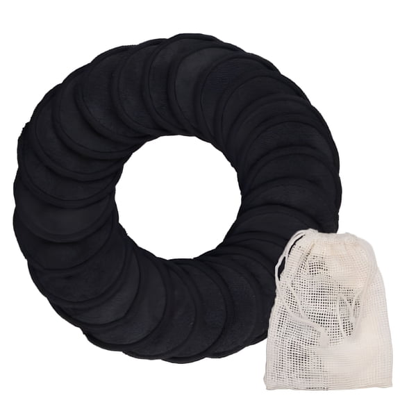 RAGUPEL 16PCS Reusable Makeup Remover Pads | With Washable Laundry Bag | Zero Waste Facial Round | Soft Reusable Face Pad | Large Bamboo Cotton Rounds for Toner