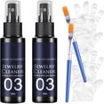 thumbnail image 1 of RAGUPEL 2 Pack Jewelry Cleaner Solution – Gold,Silver,Diamond & Brass Polish Kit with Anti-Oxidation Protection | Quick Decontamination & Brightening | Portable & Easy to Use, 1 of 9