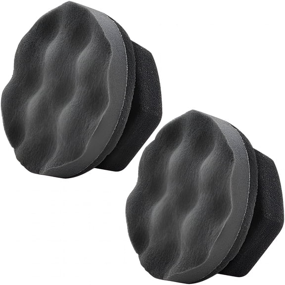 RAGUPEL 2 Pack Large Tire Shine Applicator Pad, Sturdy And Reusable Hex Grip Tire Dressing Applicator Pad for Applying Tire Shine