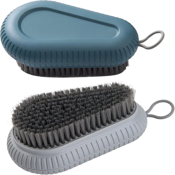 RAGUPEL 2 Pcs Nail Brush for Cleaning Fingernails,Heavy Duty Finger Nail Scrub Brush Hand Scrub Brush with Hanging Rope,Narrow Bristles Fingernail Brush for Cleaning and Scrubbing Fingernails