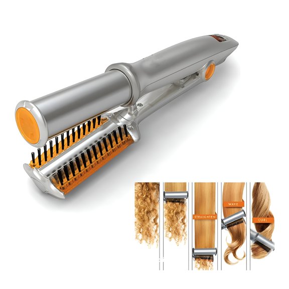 RAGUPEL 2 in 1 Hair Styling Tool Hair Straightener and Curler, Flat Keratin Hair Straightener, Organic Hair Straightener