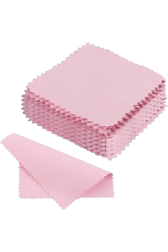 20 Pcs Silver Polishing Cloths, Double Sided Jewelry Cleaning Wipes for Sterling Silver Gold Platinum, Non-Toxic Metal Care Accessories, 3.9x3.9 Inch