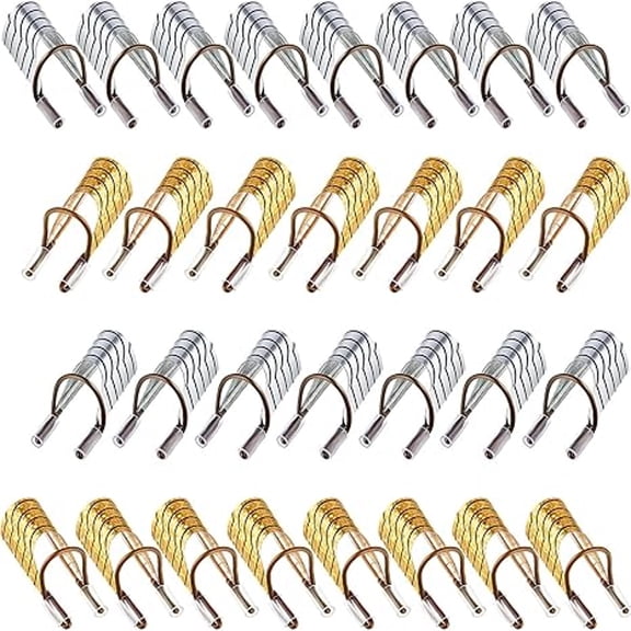 RAGUPEL 20 Pieces Reusable Nail Extension Forms Guide Protector Nail Tips Acrylic Uv Gel Protector for Salon Home Supply (Gold,Silver)