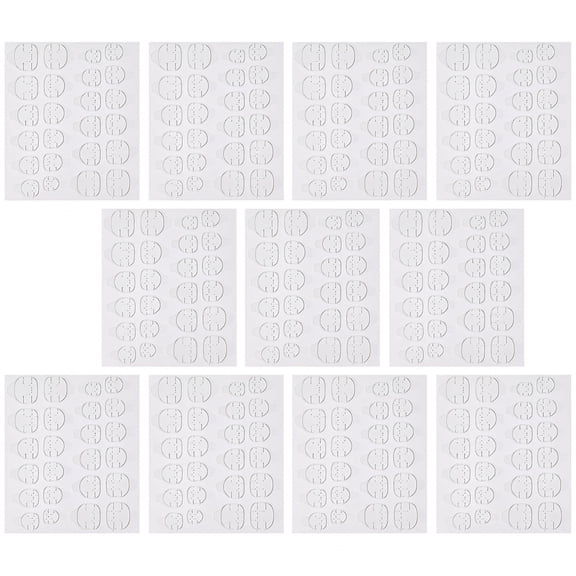 RAGUPEL 20 Sheets Double Sided Adhesive Nail Stickers Clear Nail Gel False Toenails for Big Toe A Party Sticky Nail Tabs