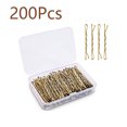 thumbnail image 1 of RAGUPEL 200 Pcs Bobby Pins,Zinc-Coated Metal for Strength French Hair Pin,Comfortable Ball-Tipped Metal Hair Clips,Gold, 1 of 4