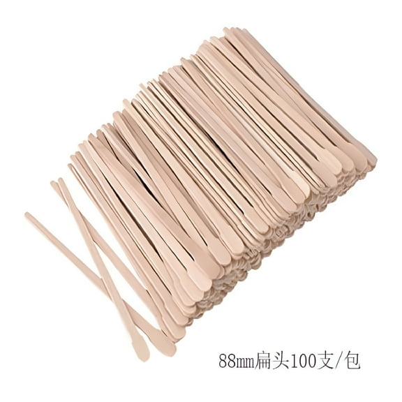 RAGUPEL 200 Pcs Wooden Wax Sticks Applicators, Disposable Hair Removal Spatulas for Body, Face, and Bikini, Smooth Edge Salon and Home Waxing Supplies