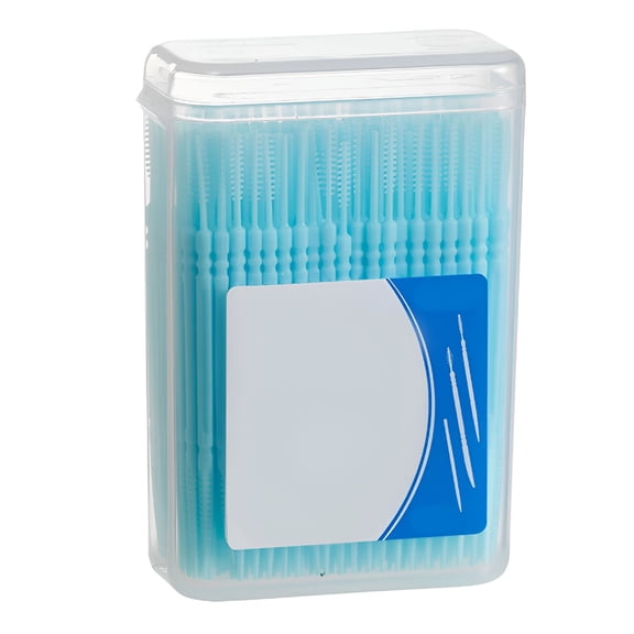 RAGUPEL 200pcs Double Head Toothpicks Dental Floss Interdental Toothpick Brush Teeth Stick Teeth Hygienicing Tool Portable Oral Care Toothpicks