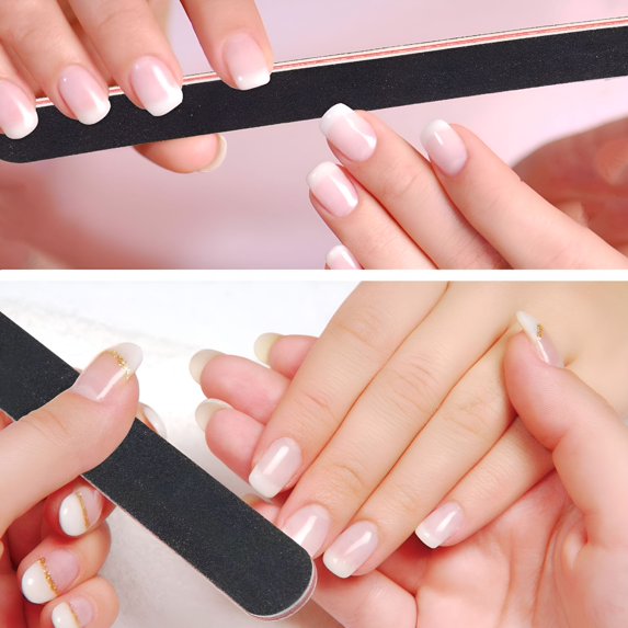 RAGUPEL 2026 New 10 Pcs Double Sided Grit Nail Files 100 Grit Nail Files Finger Nail File for Nails, Manicure, Pedicure, Salon, Beauty, Personal Care