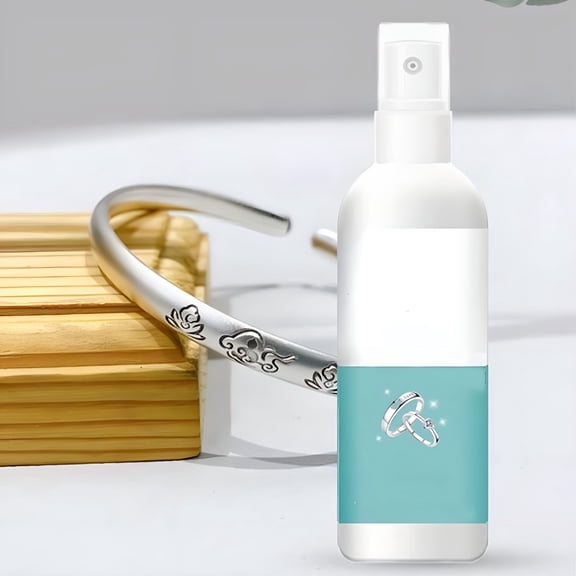 RAGUPEL 2026 New 100Ml Jewelry Cleaner Spray - Silver Polishing Solution for Rings, Necklaces, Gold & Diamond Jewelry Restoration with Gentle Formula for Home Use