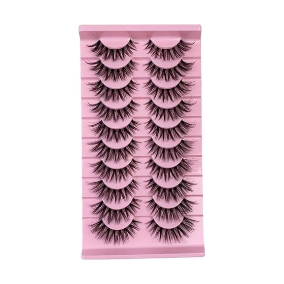 RAGUPEL 2026 New 10Pairs Lashes Wispy Simulation of Distinct Roots Eyelash Clusters Persistent Bending Effect Cluster Eyelash Extensions Style 7