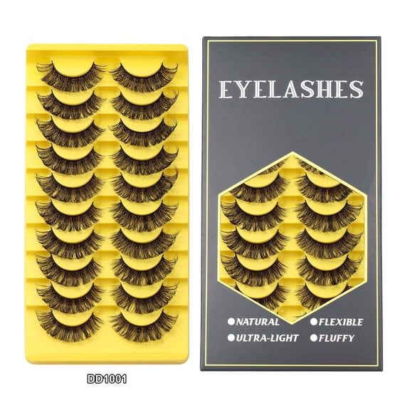 RAGUPEL 2026 New 10Pairs Lashes Wispy Suitable for Various Occasions Eyelash Clusters Create Slim Effect Cluster Eyelash Extensions for Daily Wear Parties Photoshoots Style 1
