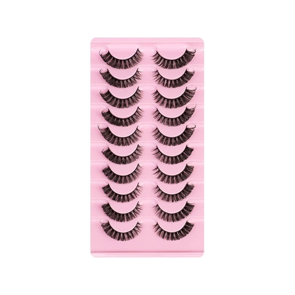 RAGUPEL 2026 New 10Pairs Lashes Wispy Suitable for Night Makeup Eyelash Clusters Create Big Eyes Effect Cluster Eyelash Extensions Style 5