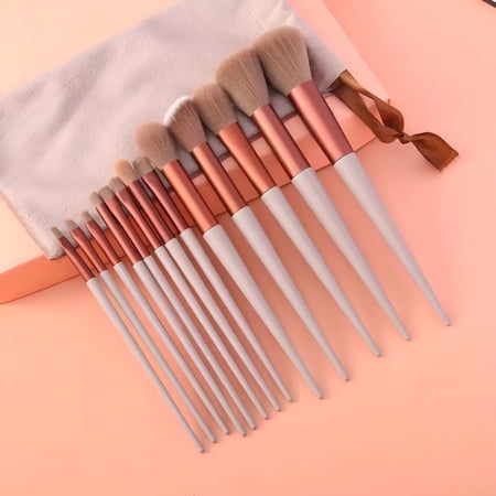 RAGUPEL 2026 New 13-Piece Professional Makeup Brush Set for Foundation Blush Eyeshadow, Synthetic Bristles with Ergonomic Plastic Handle, 120G