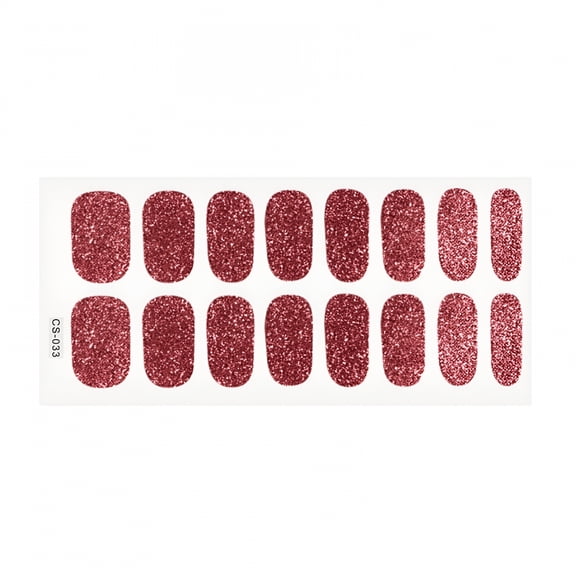 RAGUPEL 2026 New 16 Sheets Solid Color and Matte Nail Wraps Self Adhesive Nail Stickers Nail Polish Strips for Women Nail Art Stickers Nail Accessories Cuticle Stick Room Decor