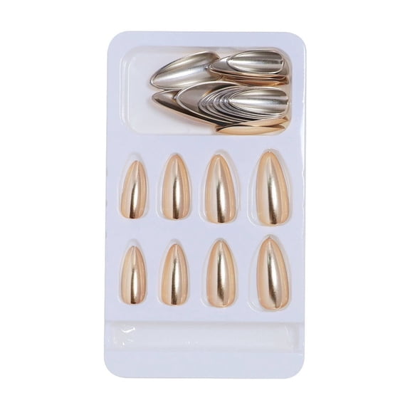 RAGUPEL 2026 New 24 Pcs Acrylic Press on Nails Long-Lasting Nail Press Ons for Party Everyday Photo Shoot No Uv Lamp Needed Exquisite Patterns French Tip Nails Shape11