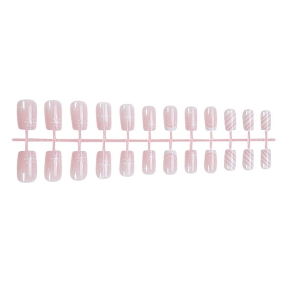 RAGUPEL 2026 New 24 Pcs Acrylic Press on Nails,Reduces Air Bubbles French Tip Press on Nails,Vibrant Colors Skin-Friendly Material Kids Press on Nails,Style8