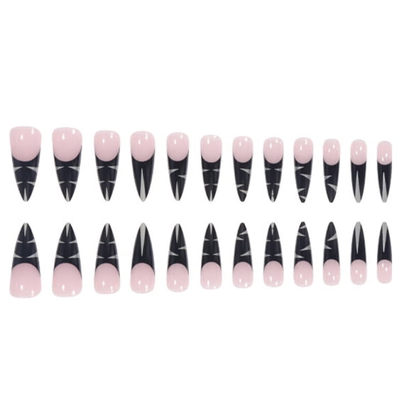 RAGUPEL 2026 New 24 Pcs Acrylic Press on Nails Say Goodbye to Hassle Fake Nails Time-Saving & Effortless Easy to Match Short Square Press on Nails for Home Party Travel Style37