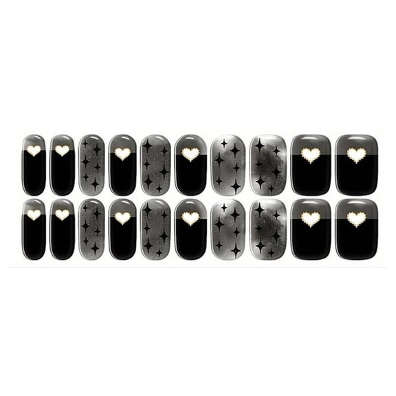 RAGUPEL 2026 New 24 Pcs Acrylic Press on Nails Quick & Easy Application Short Nail Tips Reduces Air Bubbles Instant Application Fake Nails Style60