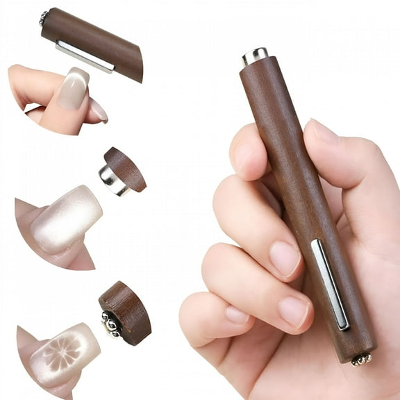 RAGUPEL 2026 New 3 in 1 Cat Eye Magnet for Nails Double-Head Gel Nail Polish Magnet Wand, Multi-Function Nail Magnet Strong Magnetic Magic Cat Eye Nail Tools for Nail Art Decoration Nails Salon