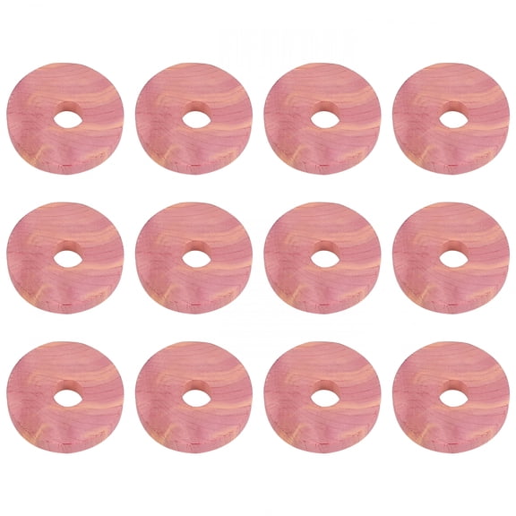 RAGUPEL 2026 New 30Pcs Cedar Wood Rings Aromatic Cedar Blocks Red Cedar Hangers for Closets and Drawers Clothes Storage Protector