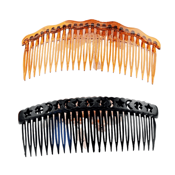 RAGUPEL 2026 New 4 Pcs Hair Comb 24-Tooth Wide Tooth Comb Changeable Hair Clip Combs for Styling Detangling Sectioning Style 3