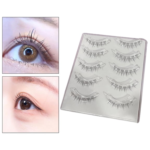 RAGUPEL 2026 New 5 Pairs Lash Clusters Beautiful Bottom Lashes Wispy 3Cm Gorgeous Easy to Apply Professional Diy Lash Extensions for Halloween,Costume Makeup,Party Looks,Special Occasions.