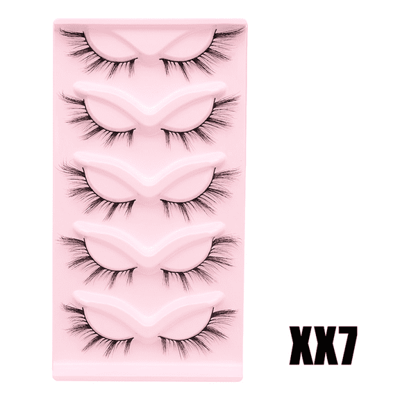 RAGUPEL 2026 New 5 Pairs Lash Clusters Natural Fluffy Cat Eye Bblique Fly Eye Lashes with Cotton Thread Terrier High Imitation Eye Eyelashes Grafting Eyelashes Curling Eyelashes