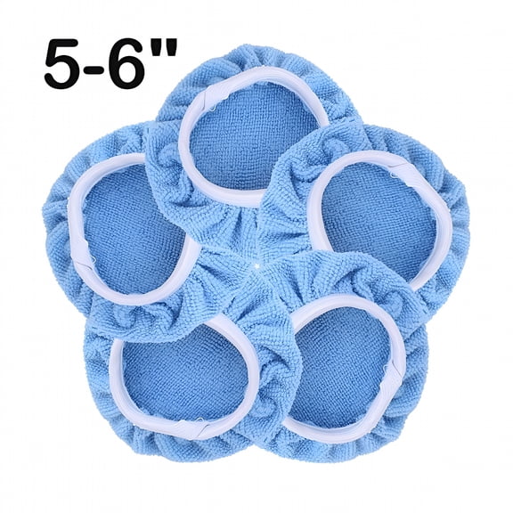 RAGUPEL 2026 New 5 Pcs Soft Microfiber Auto Car Polisher Pad Polishing Bonnet Buffing Buffer Waxer for Car Detailing,Paint Polishing,Vehicle Maintenance,Surface Buffing,Auto Cleaning