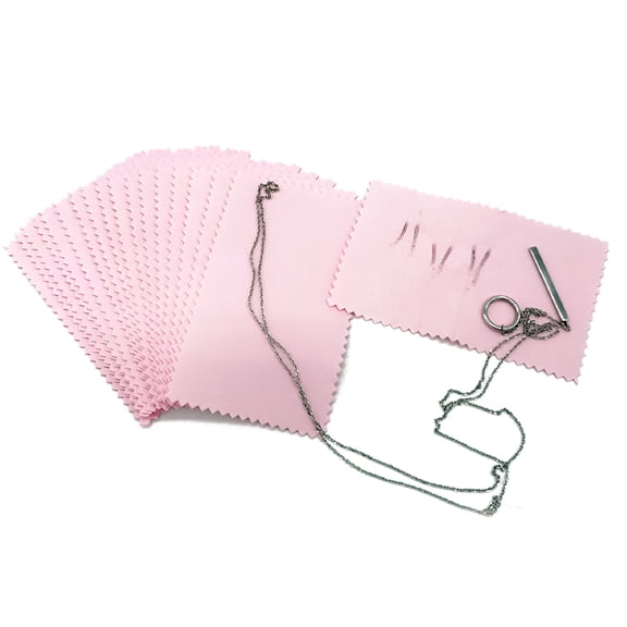 RAGUPEL 2026 New 50Pcs Polishing Cloth Jewelry Silver Gold Cleaner Jewelry Tools for Silver Gold Brass and Copper for Rings,Necklaces,Bracelets,Earrings,Watches