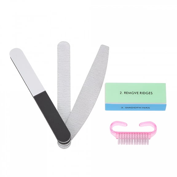 RAGUPEL 2026 New 5Pcs/Set Nail Art Buffer File Block Brush Pedicure Buffing Sanding Polish Diy Nail Beauty Tools Random Color for Manicure, Pedicure, Salon, Home, Nail Art