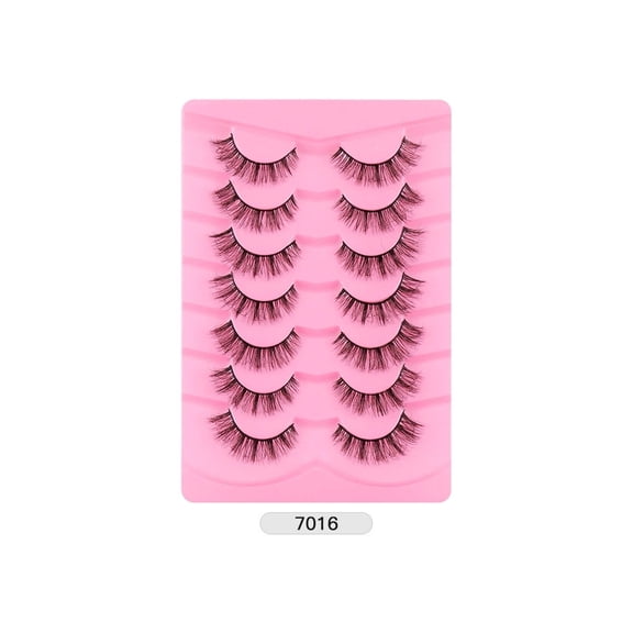 RAGUPEL 2026 New 7Pairs Lashes Wispy Emphasize Eye Three-Dimensional Sense Eyelash Clusters Suitable for Daily Makeup Cluster Eyelash Extensions Style 10
