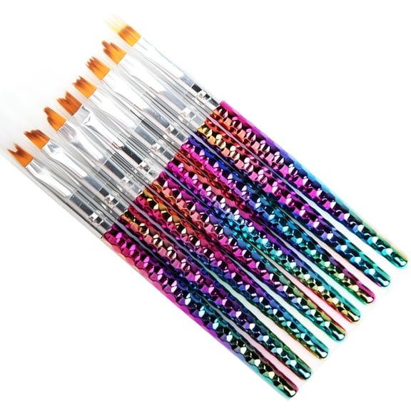 RAGUPEL 2026 New 8Pcs Nail Art Brush French Smile Half Moon Shape Drawing Brushes Diy Petal Flower Gradient Painting Brush Set Manicure Tools