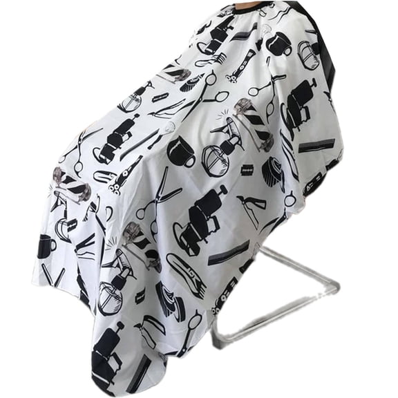 RAGUPEL 2026 New Barber Cape for Haircut Styling Salon Fashionable Print Design Maquinas Para Cortar Cabello Profesional Waterproof and Easy to Clean Barber Capes Black&White