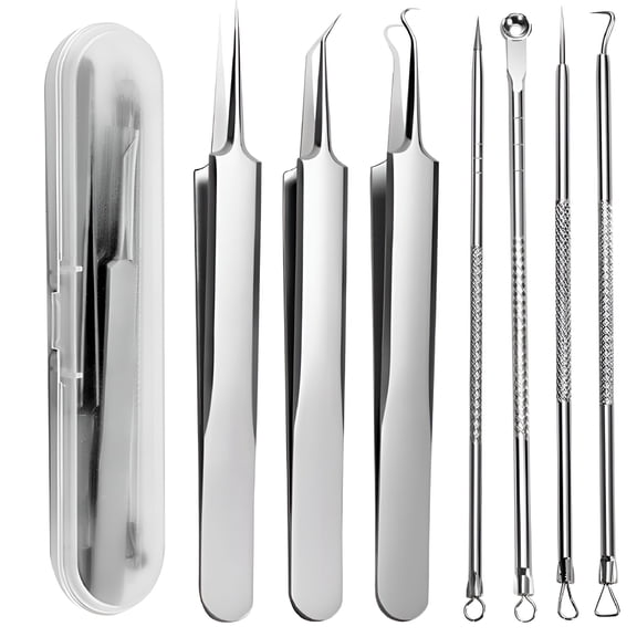 RAGUPEL 2026 New Blackhead Extraction Tool Kit - Blackhead Remover Tool Comedones Extractor Acne Removal Kit for Blemish - Whitehead Popping - 7 Pcs Set Removing for Nose Face Tools