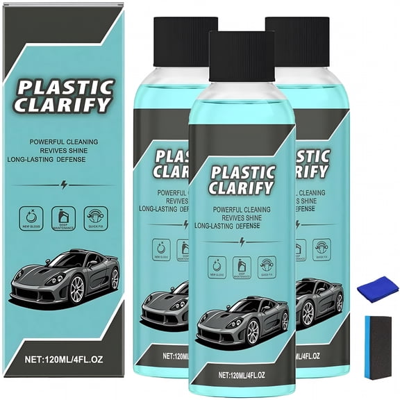 RAGUPEL 2026 New Car Interior Plastic Cleaner Conditioner,Waterless Spray Wax,Plastic Part Refurbish Agent for Car Interior,Auto Plastics Clarify for Interiors Polishing Cleaner