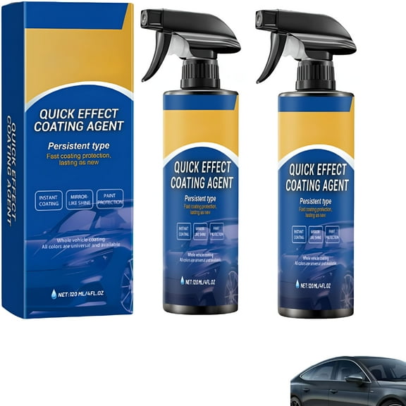 RAGUPEL 2026 New Car Spray,Car Paint Spray for Shine and Protection,Quick Effect Coating Agent for Cars,Multifunctional Coating Renewal Agent Sprays,Waterless Wash and Wax Sprays(2Pcs)