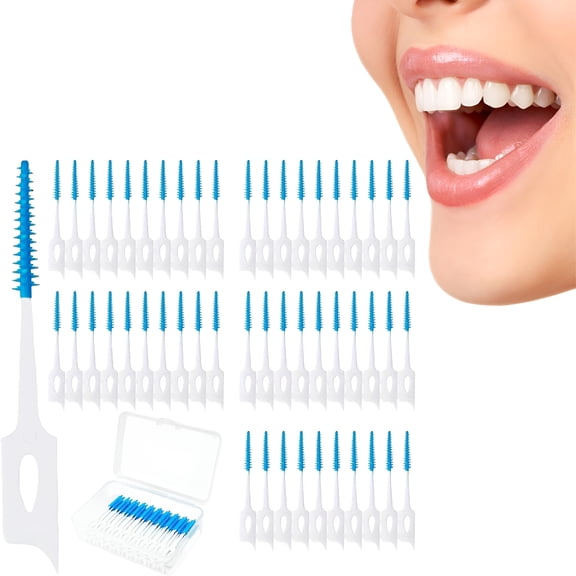 RAGUPEL 2026 New Dental Floss & Dental Picks,Soft Silicone Toothpick 160 of Interdental Brush Soft Silicone Disposable Toothpick Quality Toothpicks Effectively Hygienic Teeth