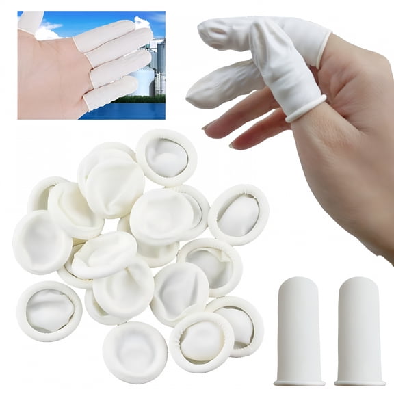 RAGUPEL 2026 New Disposable Finger 0 Pack Static Durable Rubber Fingertip Protector for Nail Rhinestones and Charms Gel X Nails Kit Nail Supplies for Home, Salon, Spa, Travel
