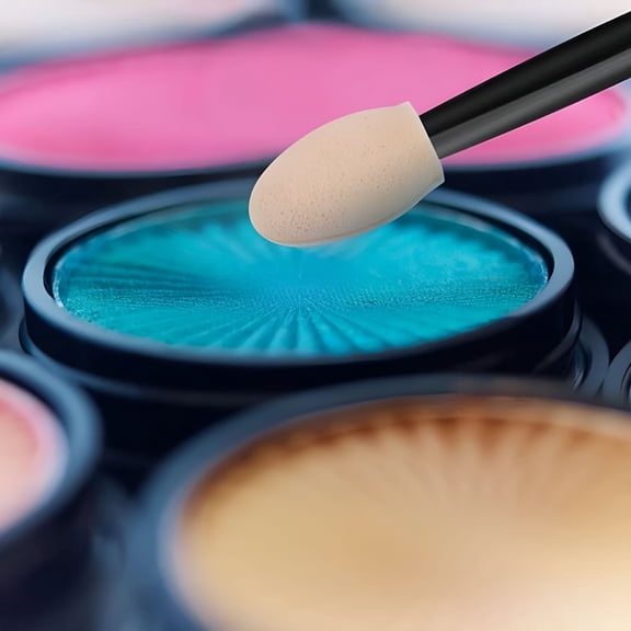 RAGUPEL 2026 New Disposable Sides Eye Shadow Sponge Applicators Length Eyeshadow Brushes Makeup Applicator 120, Eye Makeup, Eyeshadow Blending, Precise Application, Disposable Use, Travel-Friendly